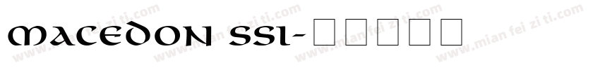 Macedon SSi字体转换